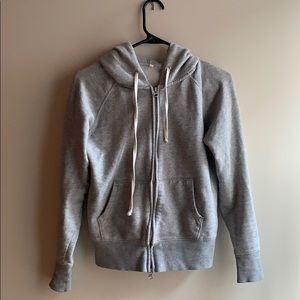 Grey Zip Up Hoodie Size Small